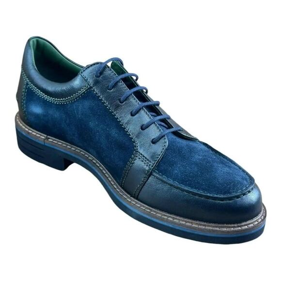 Galizio Torresi Braun  Men's  Shoes Derby blue Leather - Picture 4 of 11